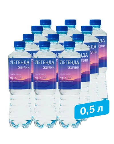 Вода с магнием и калием 0,5 л. (12 шт.)