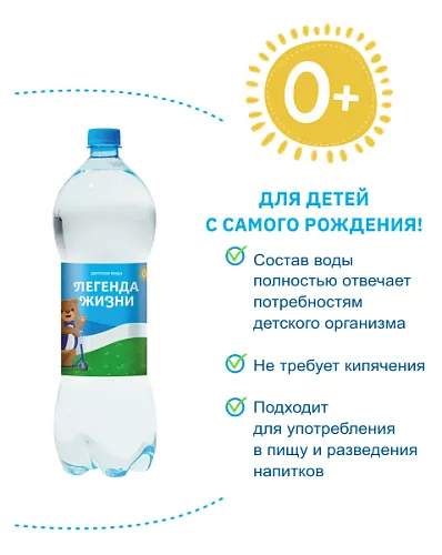 Вода детская 1,5 л. (6 шт.)