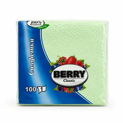 Салфетки Джема цветные 100л
