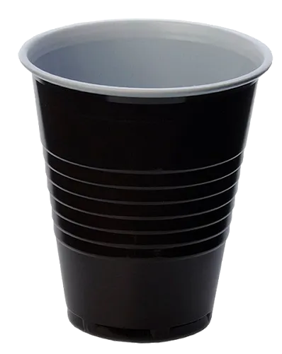 Стакан коричнево-белый термостойкий 200 мл. (80 шт.)