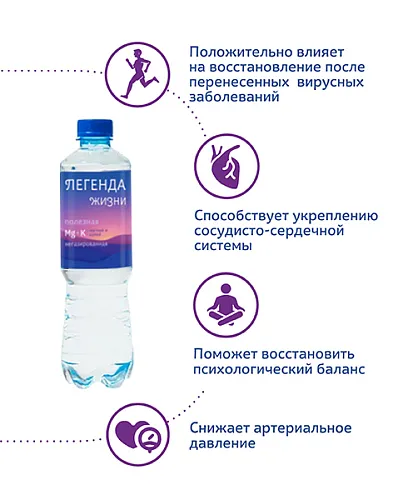 Вода с магнием и калием 0,5 л. (12 шт.)