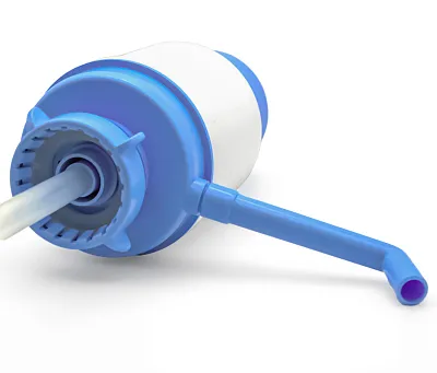 Помпа механическая Дельфин Эко голубая